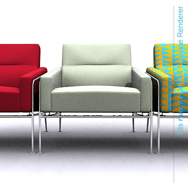 3d model design series - series 3300 easy chair by lajhar